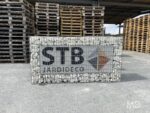 Gabion personnalisé logo STB JARDIDECO